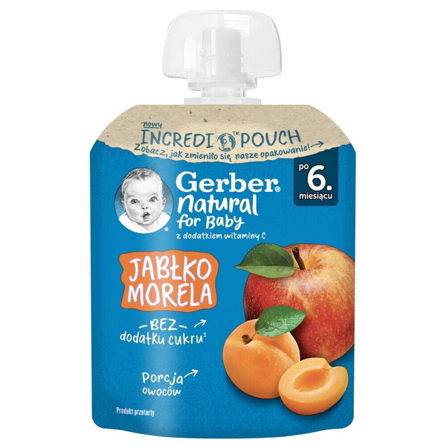 Gerber Deserek Jabłko morela
