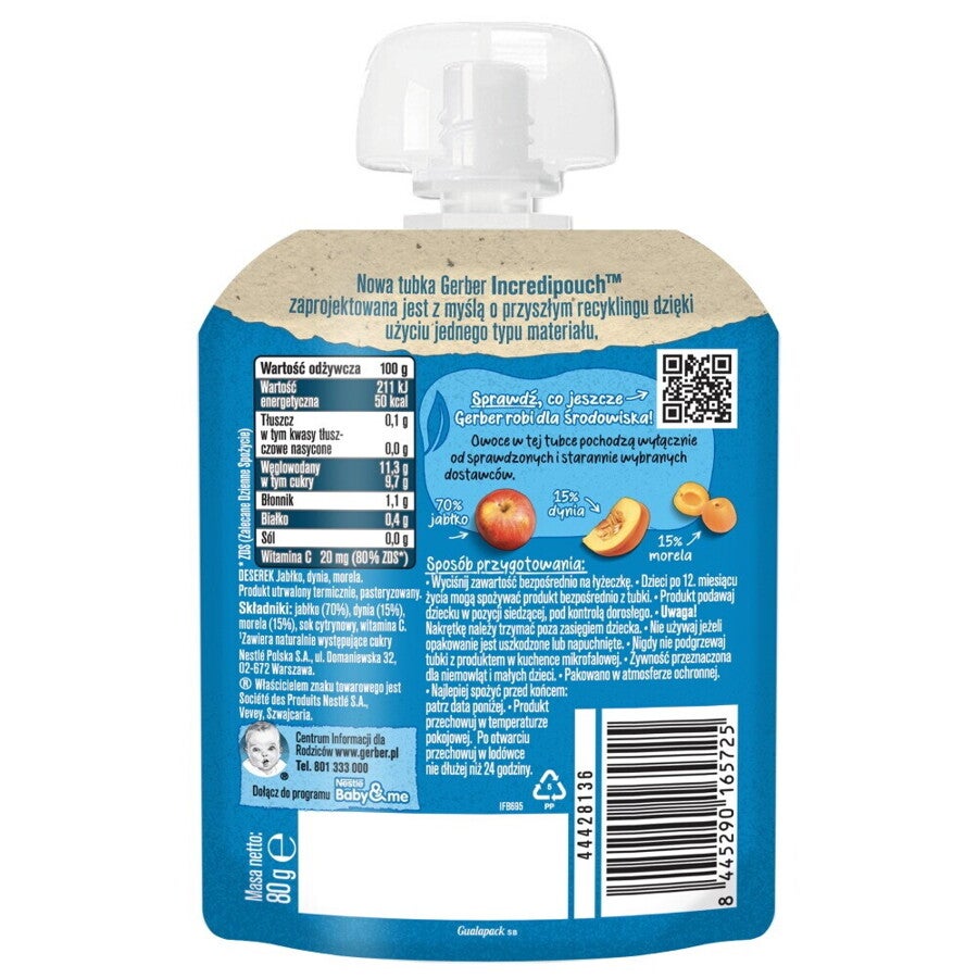 Deserek jabłko dynia morela