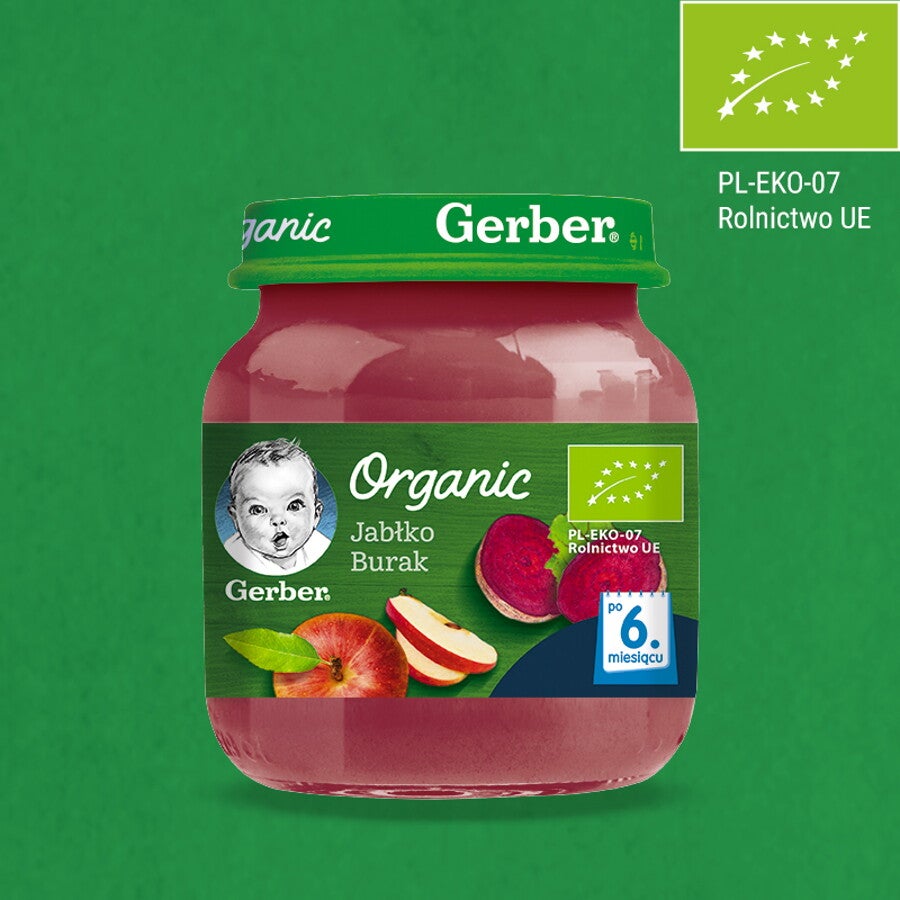 gerber organic jablko burak