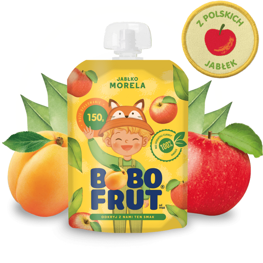BOBO FRUT Deserek Jabłko, morela
