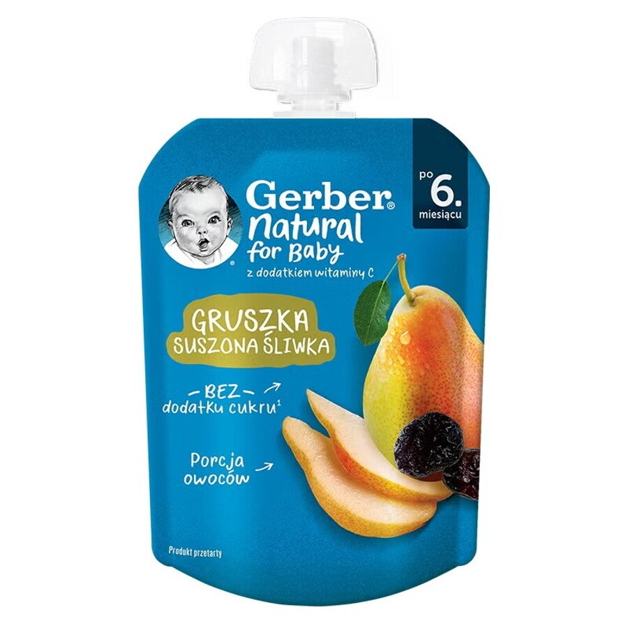 Gerber Deserek gruszka suszona śliwka