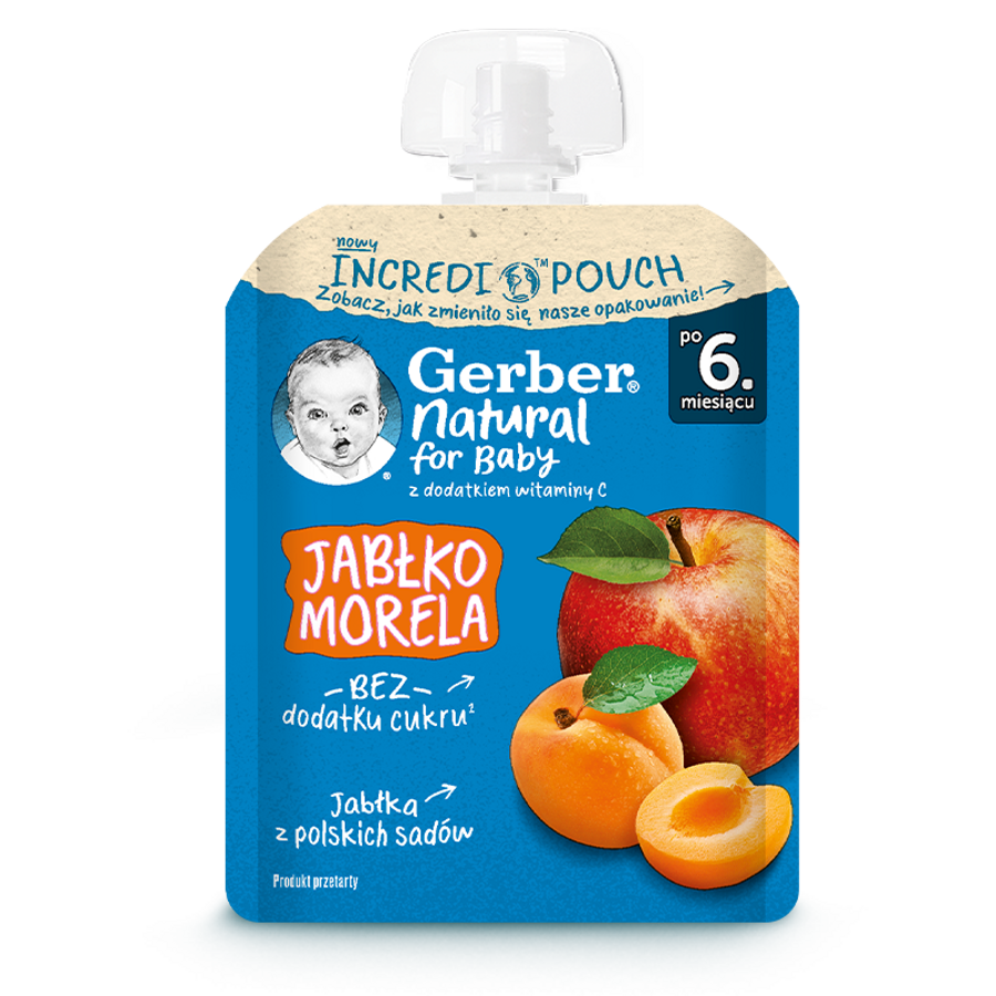 Gerber Deserek Jabłko morela