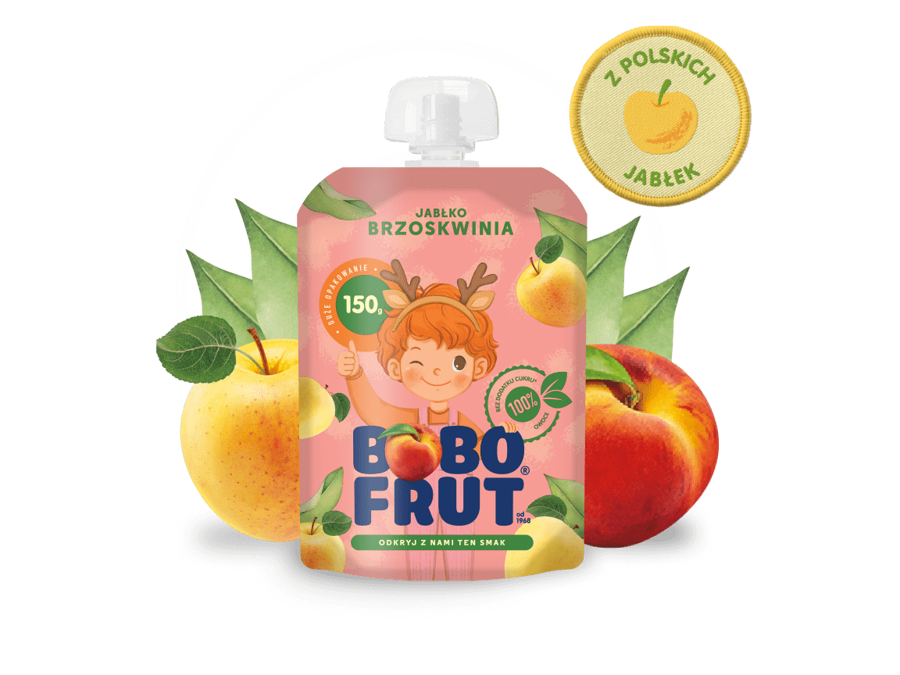 Bobo FRUT Deserek Jabłko, brzoskwinia