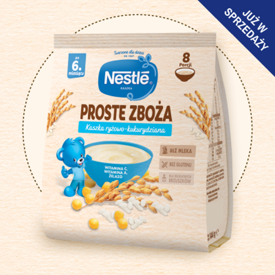 Nestlé Proste Zboża Kaszka ryżowo-kukurydziana