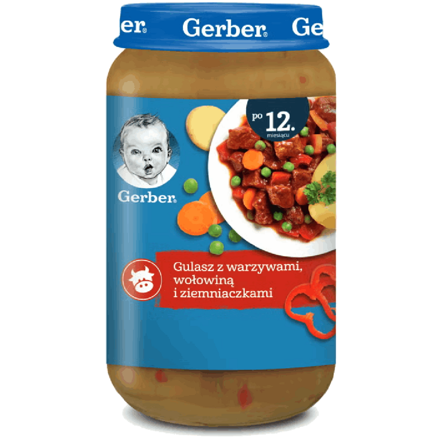 Gerber gulasz z warzywami wołowiną i ziemniaczkami
