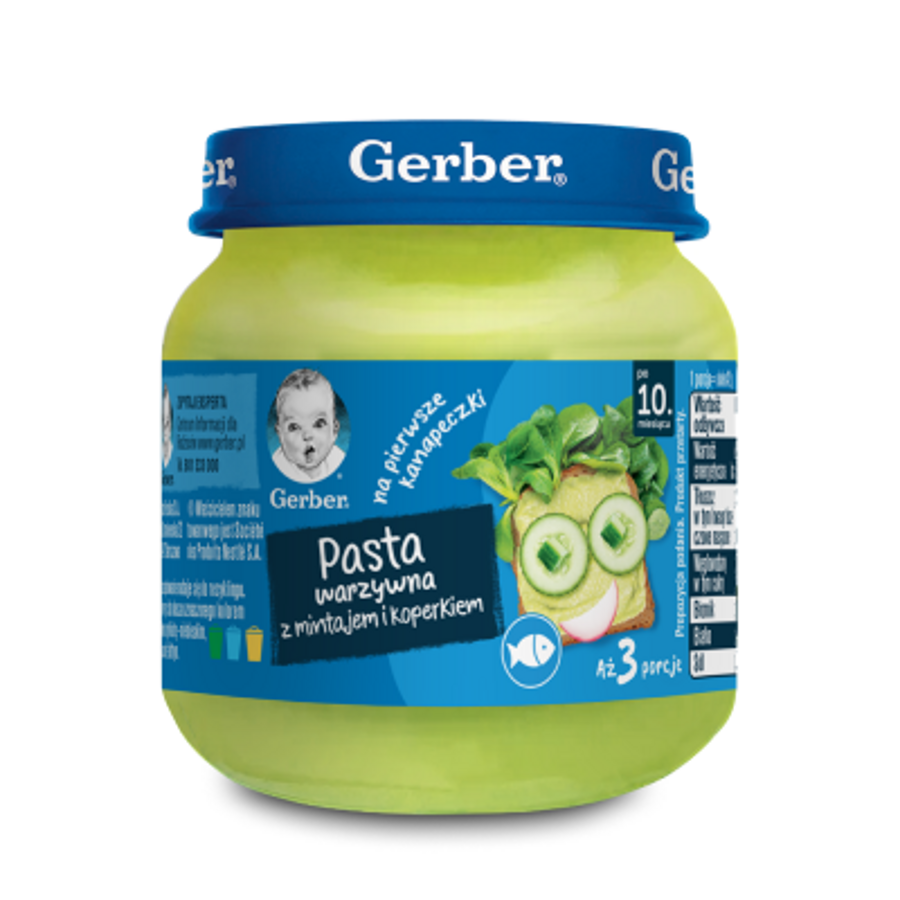 Pasta warzywna z mintajem i koperkiem 