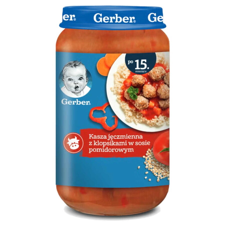 Gerber kasza jęczmienna z klopsikami w sosie pomidorowym
