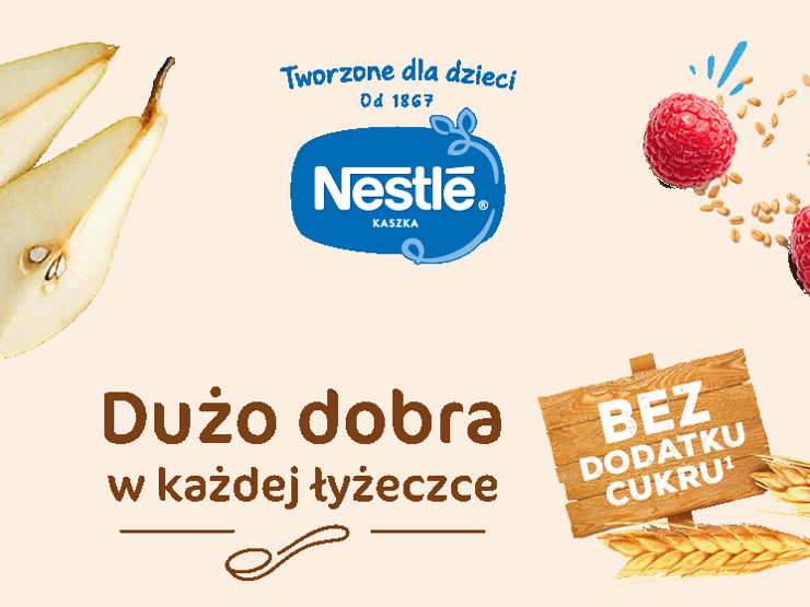 Kaszki Nestle bez dodatku cukru