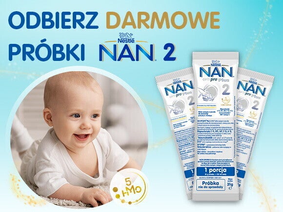 Wypróbuj bezpłatnie mleko modyfikowane NAN Optipro®plus 2 Wypróbuj bezpłatnie mleko modyfikowane NAN Optipro®plus 2