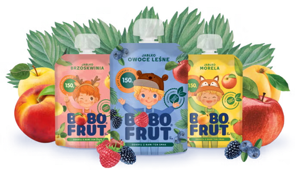 Musy w dużych tubkach Bobo Frut