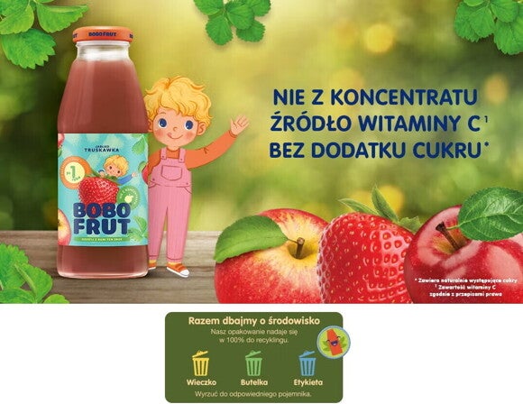 Nektar owocowy jabłko-truskawka - benefity