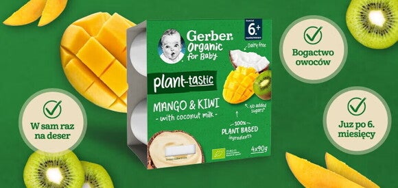 Deserek Mango, kiwi z musem kokosowym Deserek Mango, kiwi z musem kokosowym
