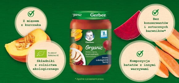 banner gerber organic bataty z dynia