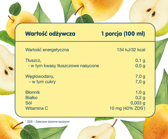 Tabela wartości odżywczych i składniki produktu Tabela wartości odżywczych i składniki produktu