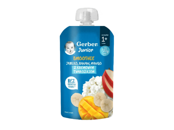 SMOOTHIE Jabłko, Banan, Mango z Kremowym Twarożkiem 