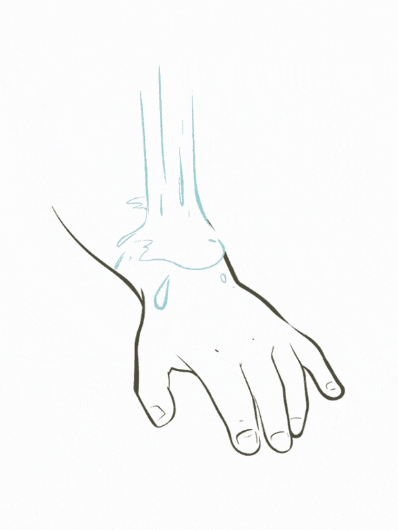 Bobas leżący na brzuszku – grafika wektorowa 