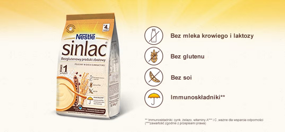 Nestle Sinlac - benefity Nestle Sinlac - benefity