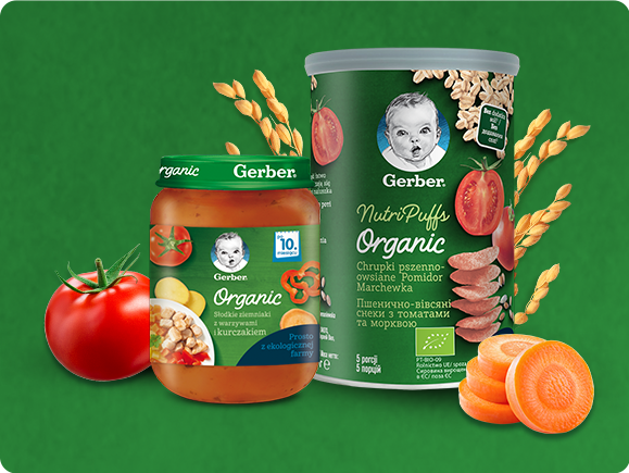 Produkty Gerber Organic po 10. miesiącu Produkty Gerber Organic po 10. miesiącu