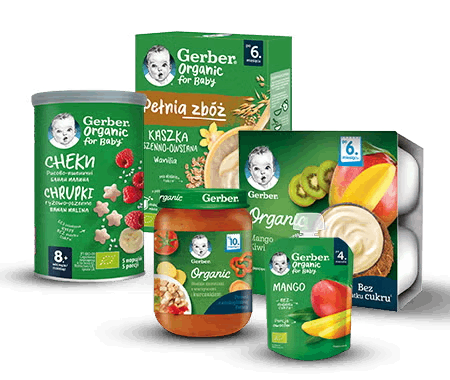 Produkty Gerber Organic Produkty Gerber Organic