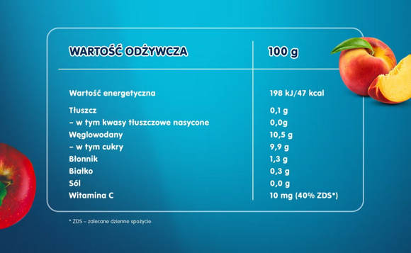 Tabela wartości odżywczych i składniki produktu Tabela wartości odżywczych i składniki produktu