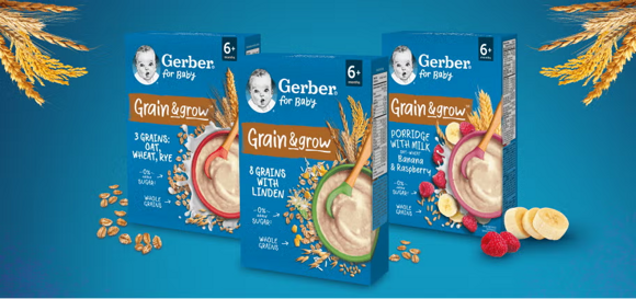 Poznaj wszystkie produkty z linii Gerber Grain & grow Poznaj wszystkie produkty z linii Gerber Grain & grow