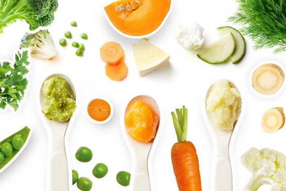 the amount of vegetables served for the baby the amount of vegetables served for the baby