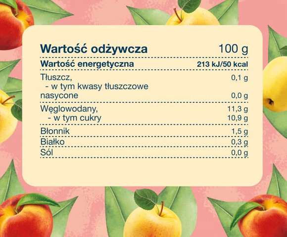 Tabela wartości odżywczych i składniki produktu Tabela wartości odżywczych i składniki produktu
