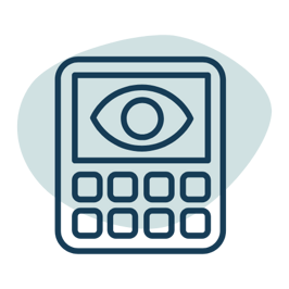 Kalkulator koloru oczu ikonka