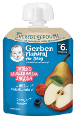 Gerber Deserek jabłko gruszka malina jagoda