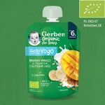 Gerber Organic Banany Mango z jogurtem i Płatkami zbóż