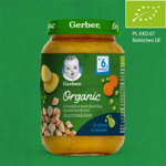 Gerber Organic Groszek z marchewką ziemniaczkami i kurczakiem