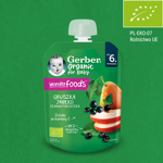 Gerber Organic Gruszka Jabłko Czarna porzeczka