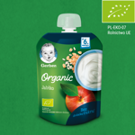 Gerber Organic Jabłko mleczno-zbożowy