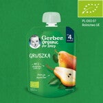 Gerber Organic deserek w tubce gruszka