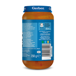 Słoik Gerber Junior 1–3 lata, zupa gulaszowa z ziemniakami dla dzieci, widok z boku